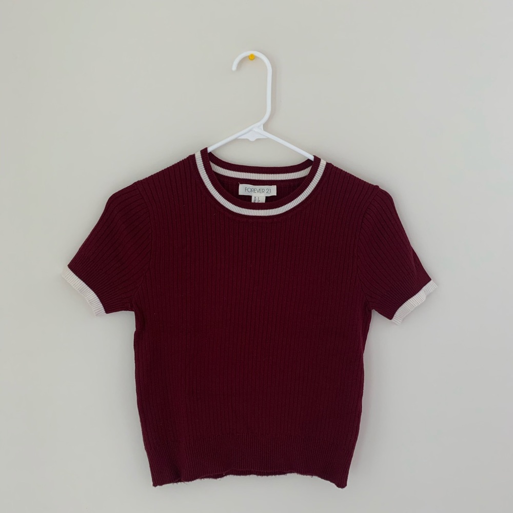 burgundy Crop Top for summer and fall
